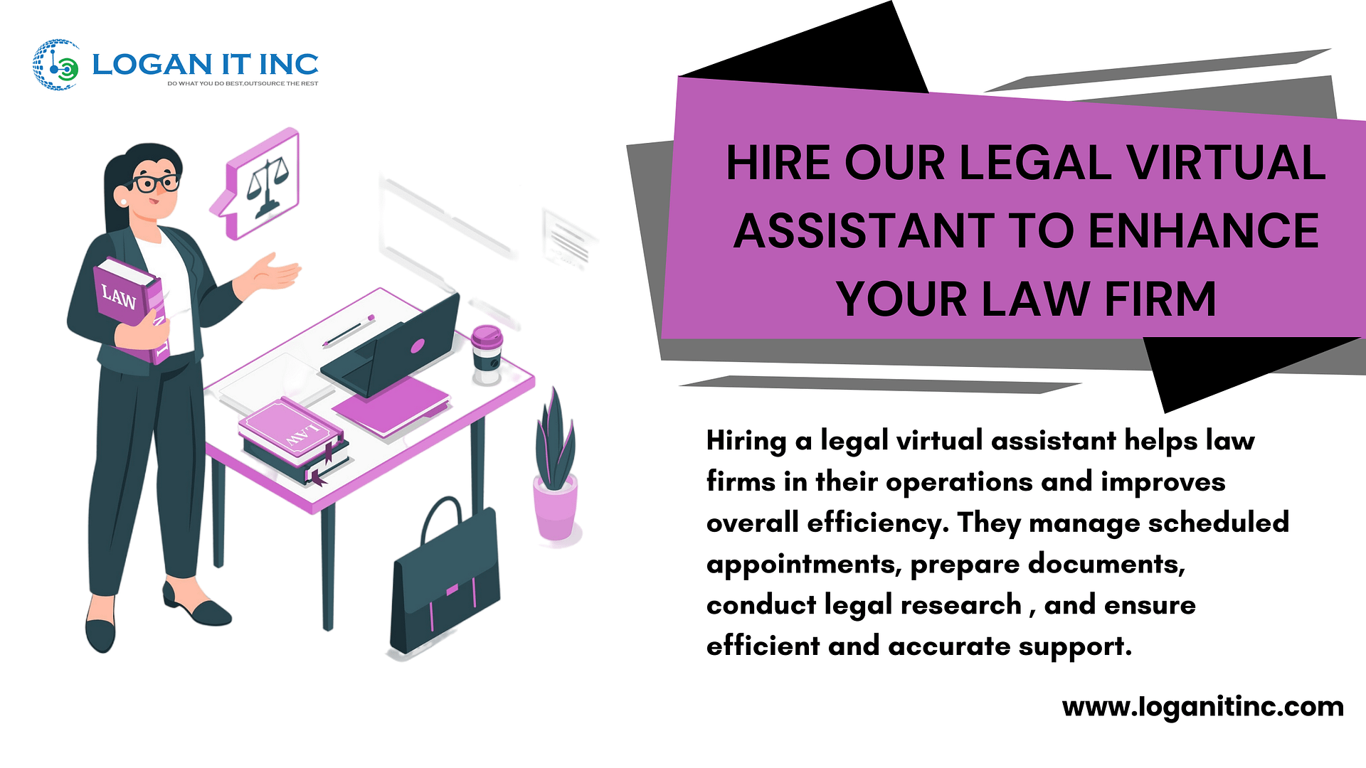 Virtual legal assistant | Virtual legal assistant services |Legal virtual assistant | Logan IT Inc